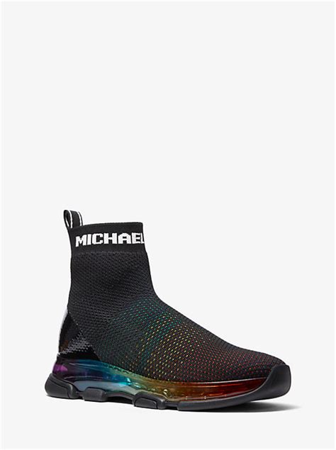 kendra michael kors|Kendra Rainbow Stretch Knit Sock Sneaker .